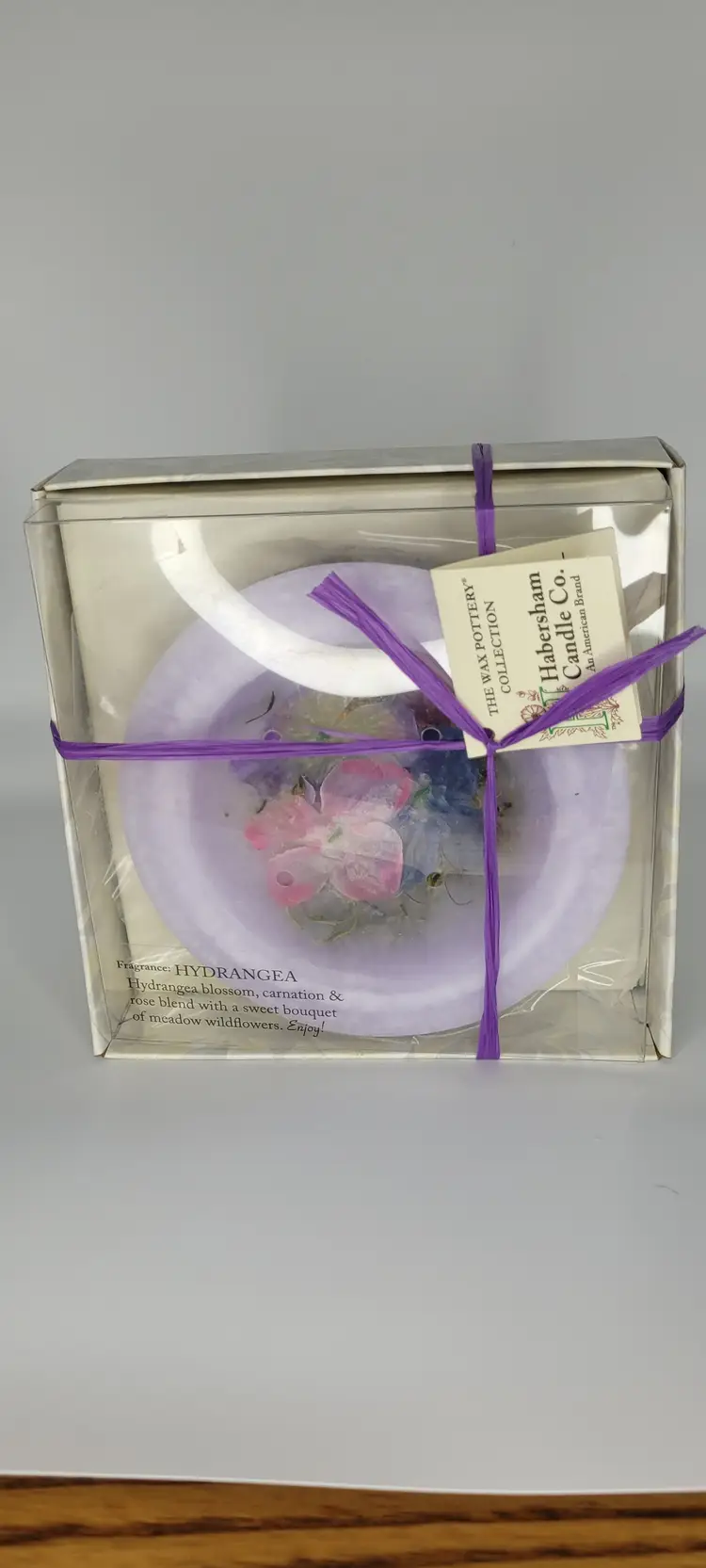 Habersham Candle Company Wax Pottery Vessel Hydrangea