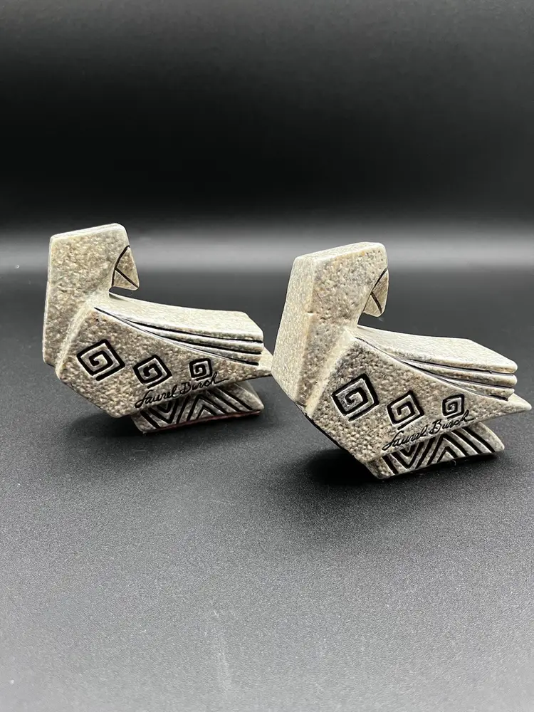 Laurel Burch Aztec Line Stoneware Bird Salt And Pepper Shakers 🐦