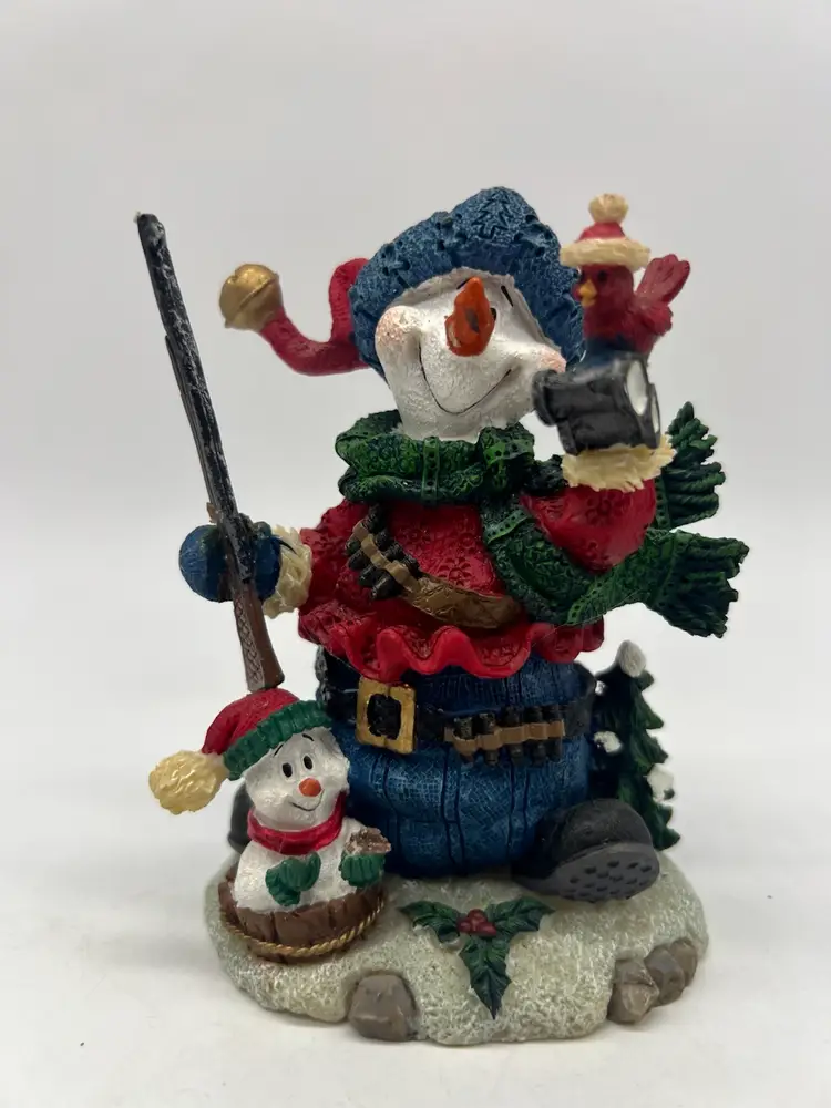 Resin Hunting Snowman