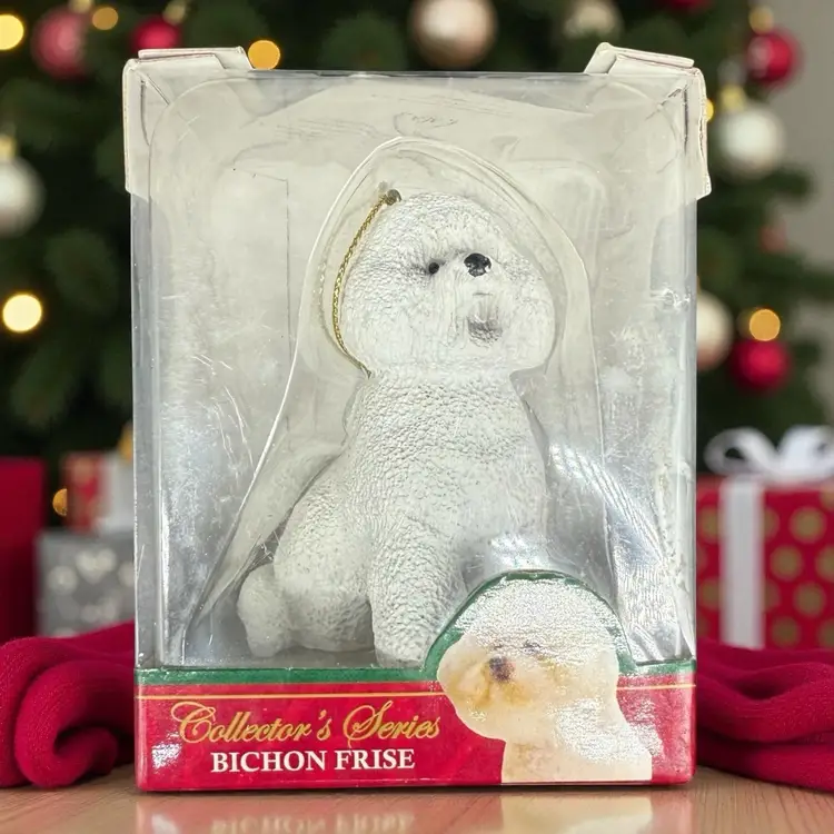 ACA Collector's Series II Bichon Frise Sitting Ornament NIB Limited Edition