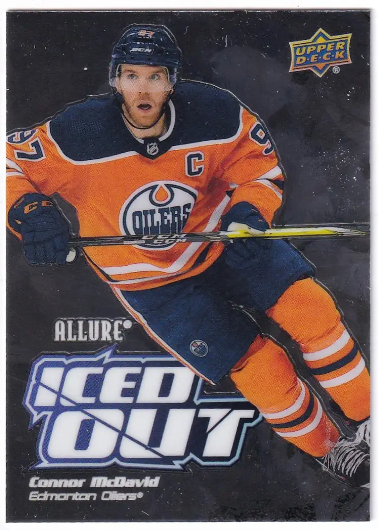 2022-23 Upper Deck Allure Iced Out #IO10 Connor McDavid Edmonton Oilers Hockey Card