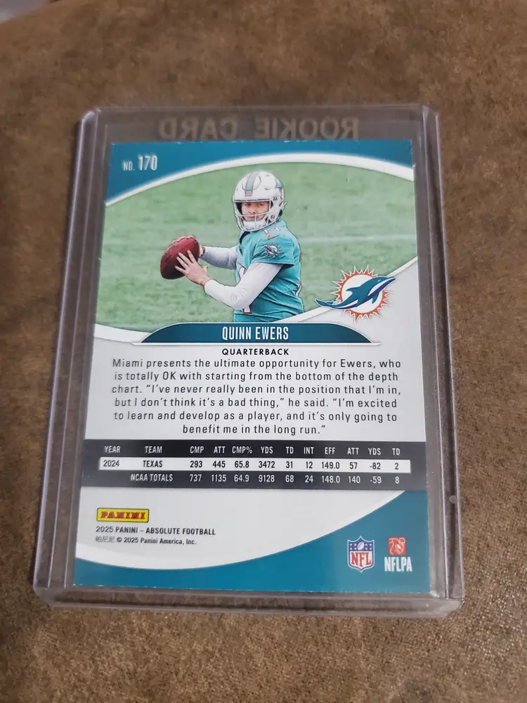 2025 Panini Absolute Quinn Ewers RC #170