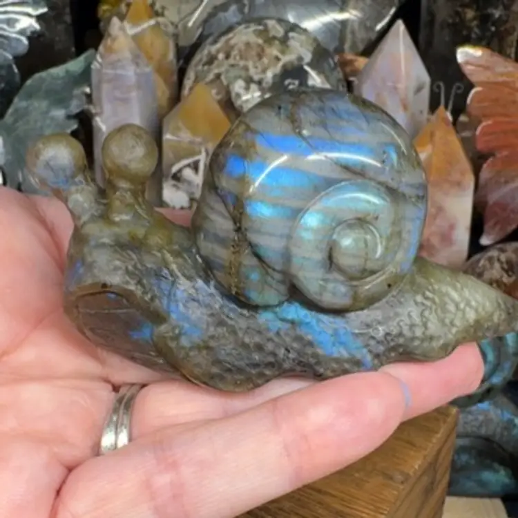 Labradorite Snail 110J