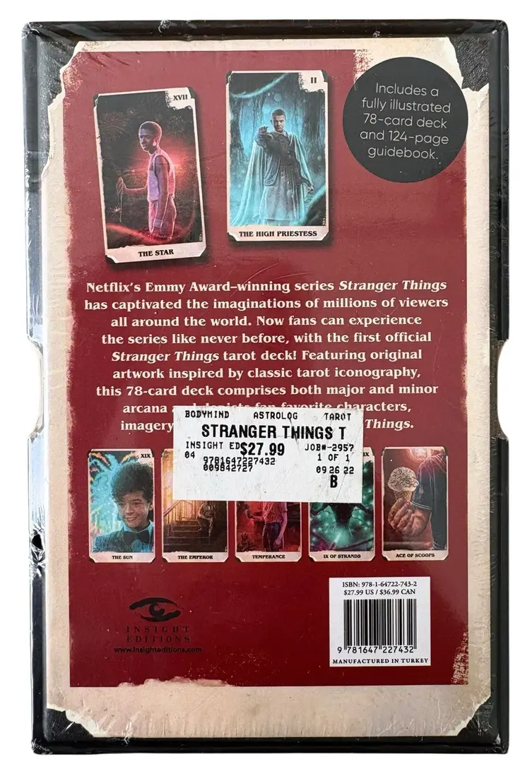 Netflix Stranger Things Tarot Deck cards And Guidebook Insights Edition Sealed