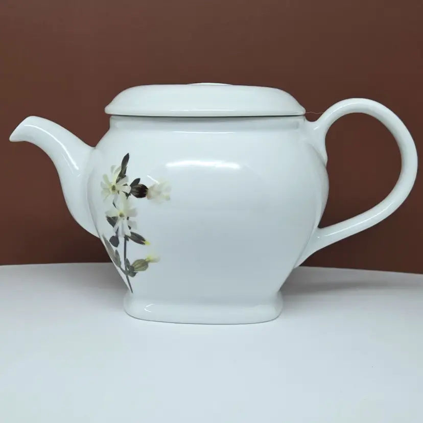 John Hinde Wild Irish Flowers Fine Porcelain Teapot, White