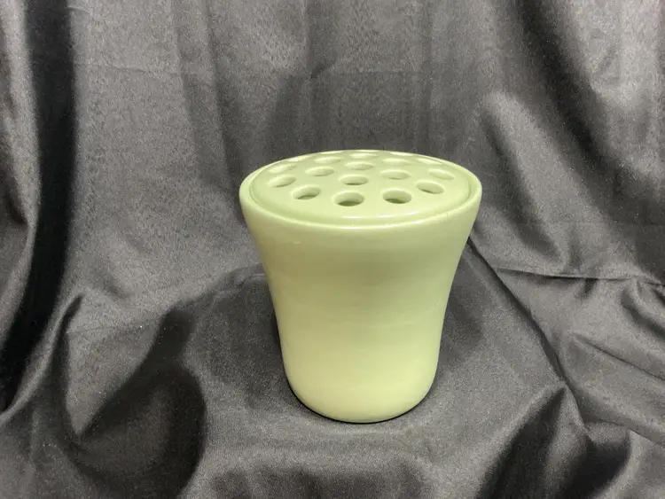 #2 Ceramic vase with matching flower frog