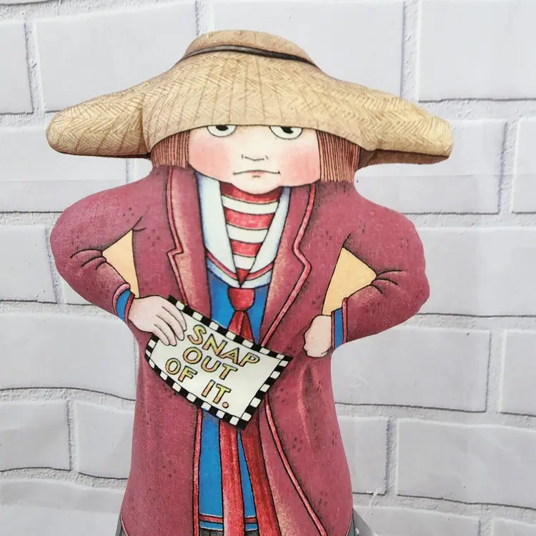 Mary Engelbreit Doorstop “SNAP OUT OF IT” Weighted 14" The Toy Works