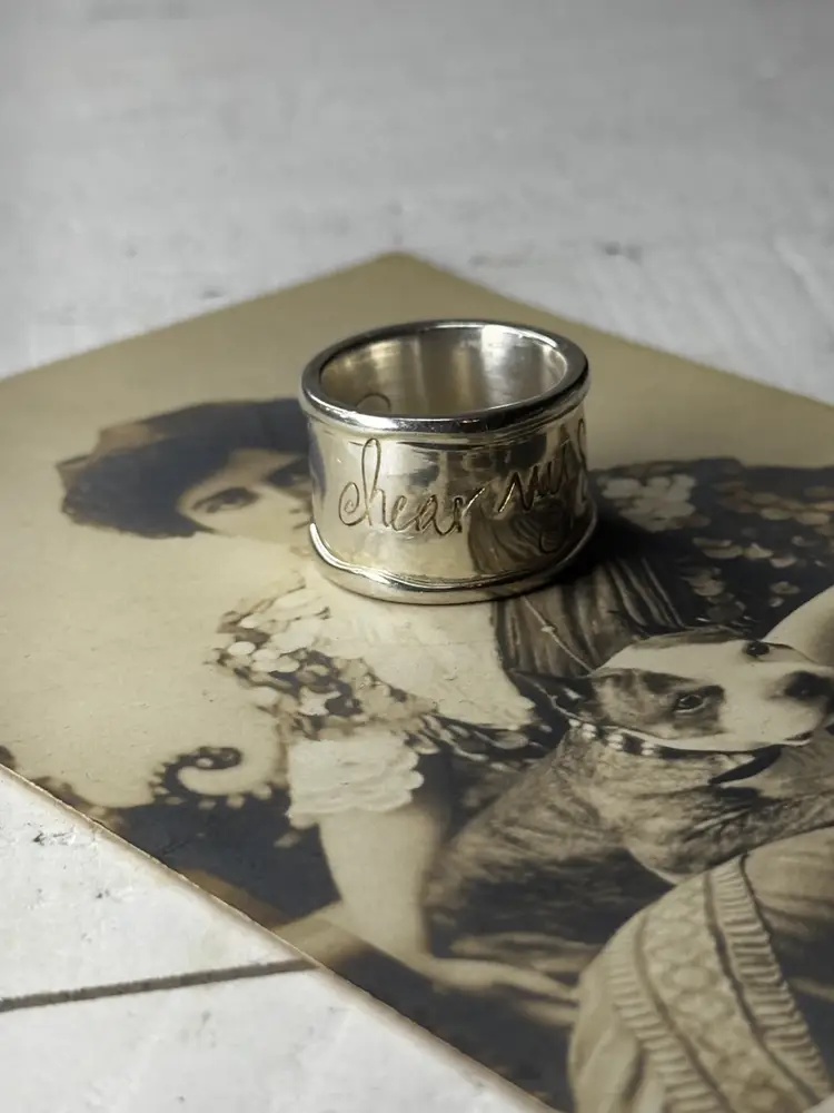 Shawn's Sterling Silver "Hear My Soul Speak"Ring Size 7