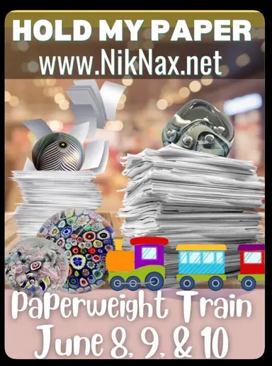 Hold My Paper Paperweight Train