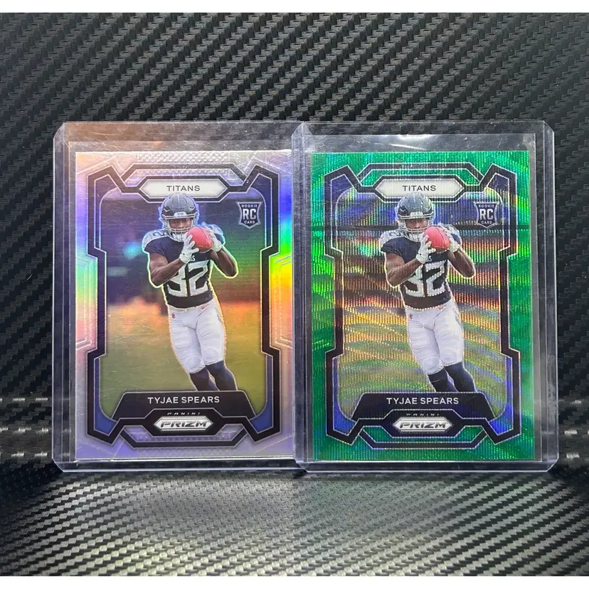2023 Prizm Tyjae Spears Rookie RC lot (2 cards) Tennessee Titans