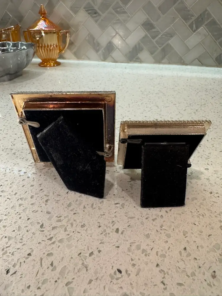 Vintage miniature decorative picture frames 3x3 & 2.5x2.5”