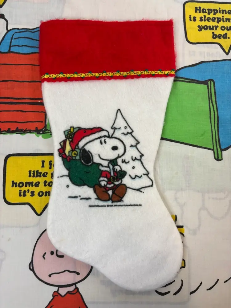 Vintage Snoopy Stocking