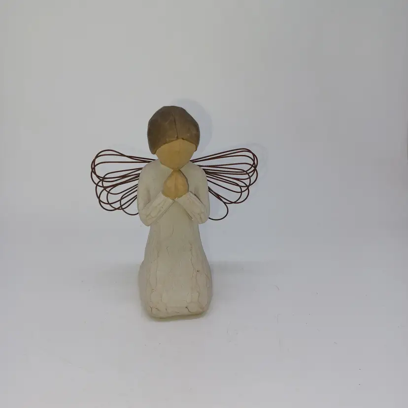 1999 Demdaco Susan Lordi Willow Tree Angel Of Prayer Kneeling Figurine Statue