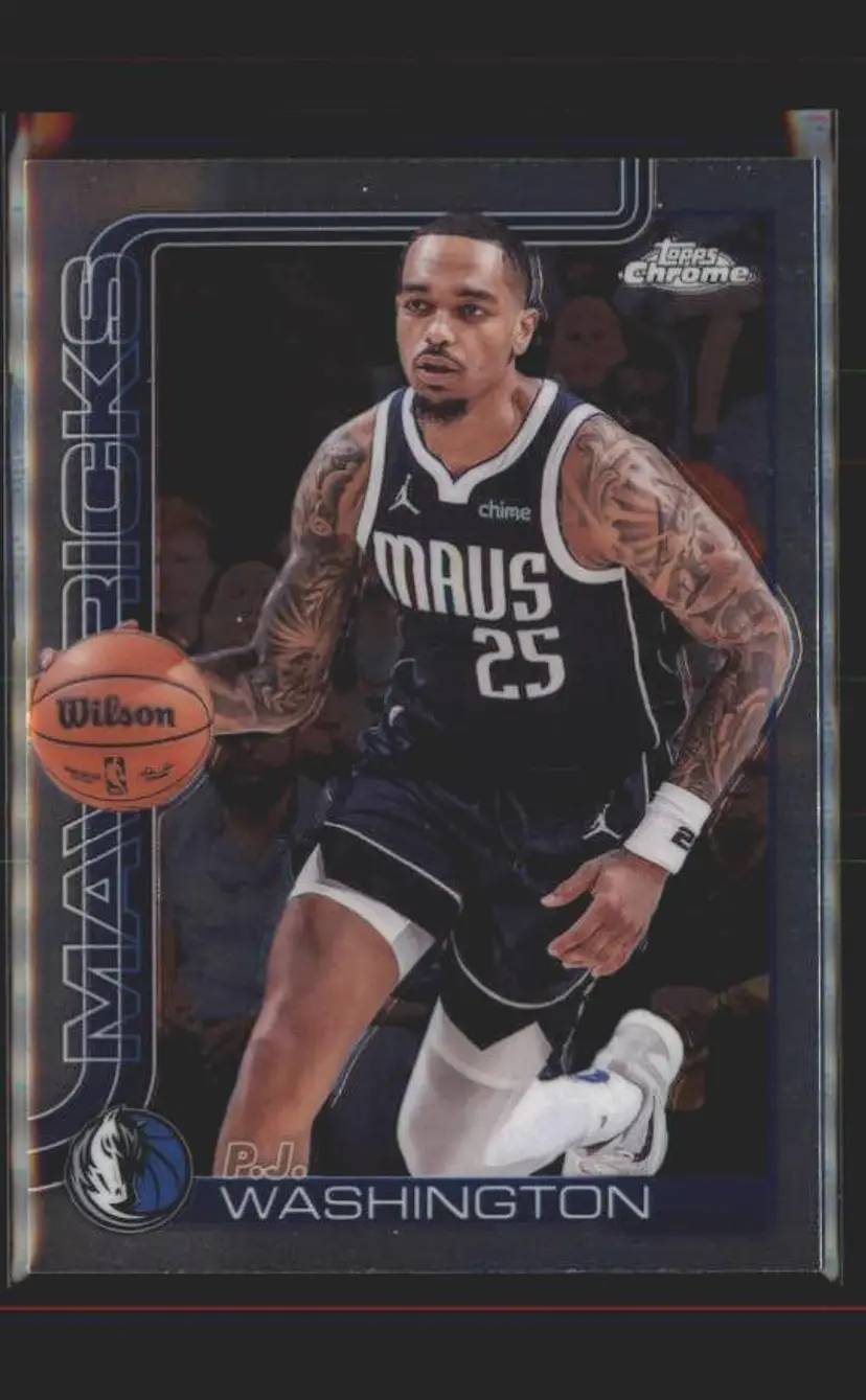 2025-26 Topps Chrome #19 P.J. Washington - (137) - Dallas Mavericks