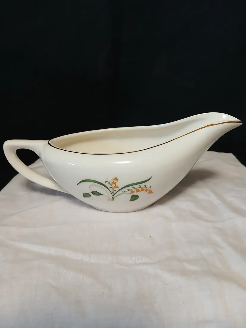 Vintage Lily of the Valley Gravy Boat