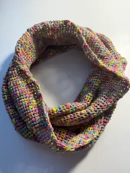 Colourful Cotton Eternity Scarf