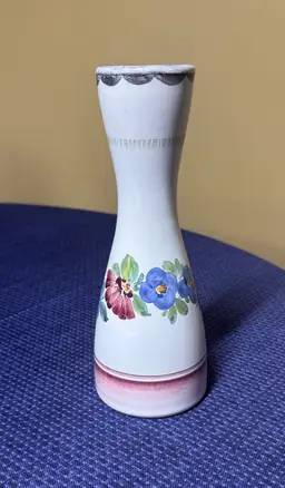 Gmundner Keramik Scattered Blooms Vase Austria 8.25” tall