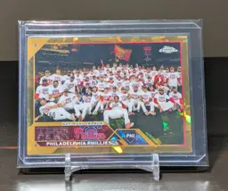 2023 Topps Chrome Sapphire Edition Philadelphia Phillies Team Card