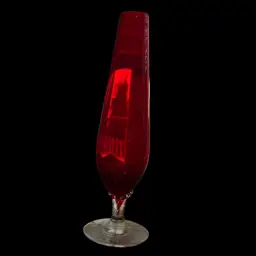 Enesco Red Blown Glass Bud Vase