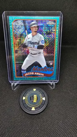 2025 Topps Chrome Jacob Amaya RC #'d 20/199