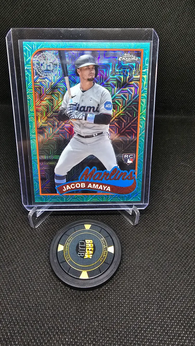 2025 Topps Chrome Jacob Amaya RC #'d 20/199
