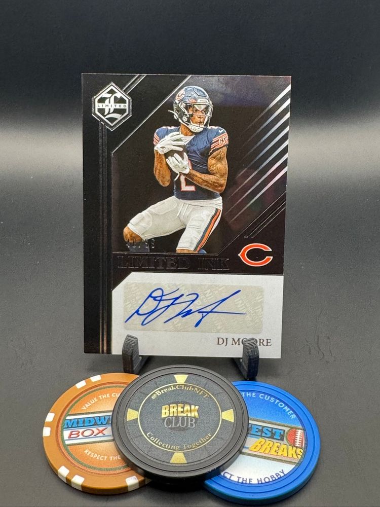 Dj Moore Auto 48/99 2023 Limited Chicago Bears
