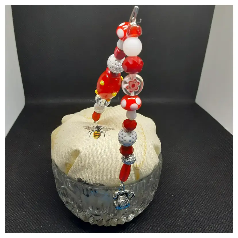 Hand Beaded Pokey Tool/Cookie Scribe/Vinyl Weeding Tool/Awl