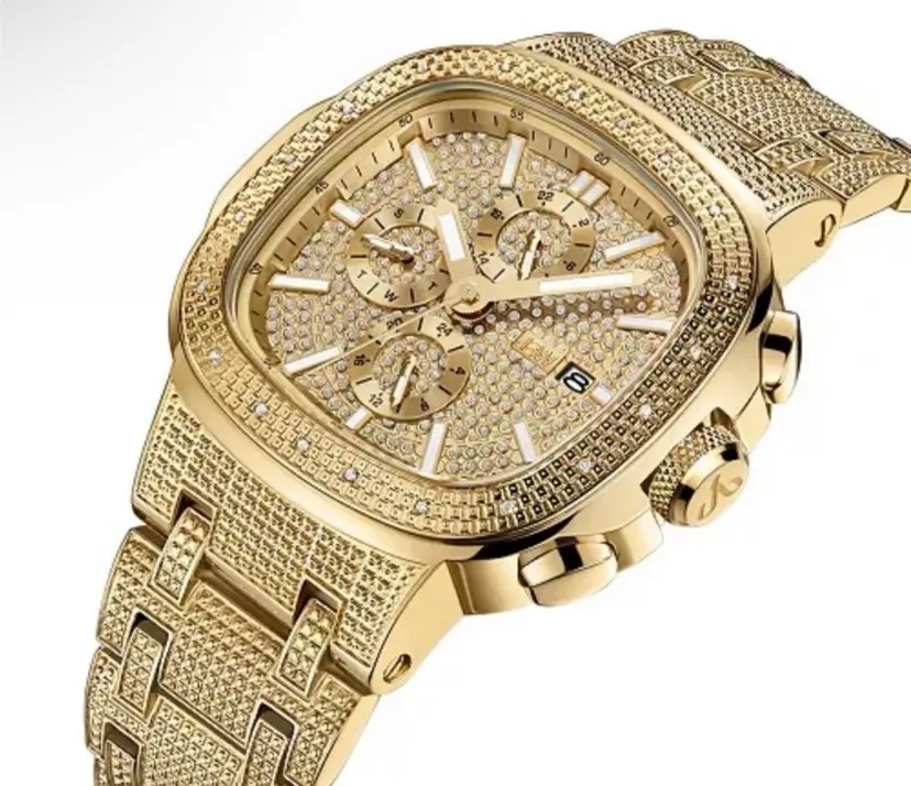 JBW Gold Plated Stainless Diamond Unisex Luxury Watch