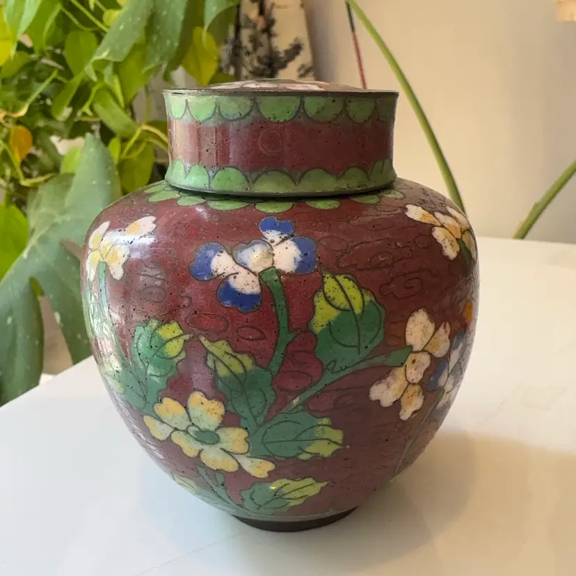 Cloisonné Ginger Jar
