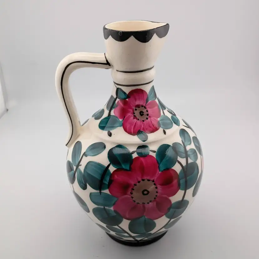 Czech pottery pitcher