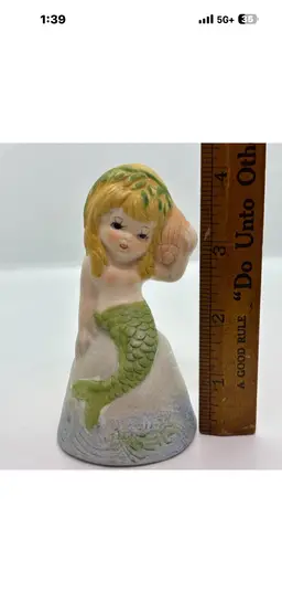 1979 Jasco Adorabelles Mermaid Bell Home Decor