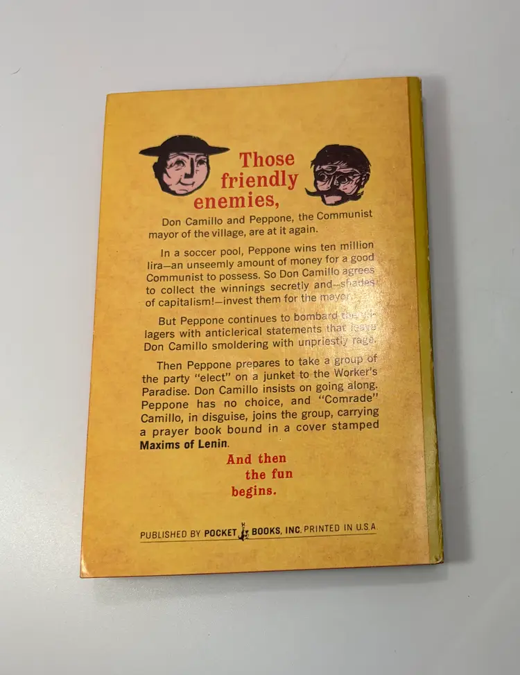 Vintage 'Comrade Don Camillo' Giovanni Guareschi Paperback 1965 Pocket Books