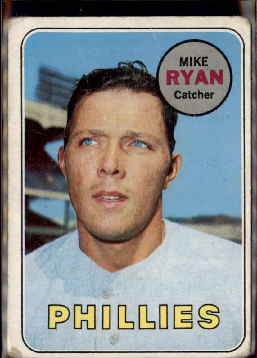 1969 Topps #28 Mike Ryan - (pk3) - Philadelphia Phillies