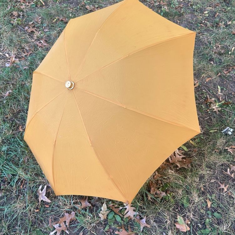 Vintage Mustard Yellow Umbrella