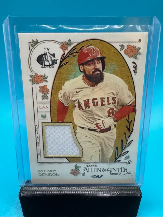Anthony Rendon Allen & Ginter Game Used Jersey Relic Los Angeles Angels