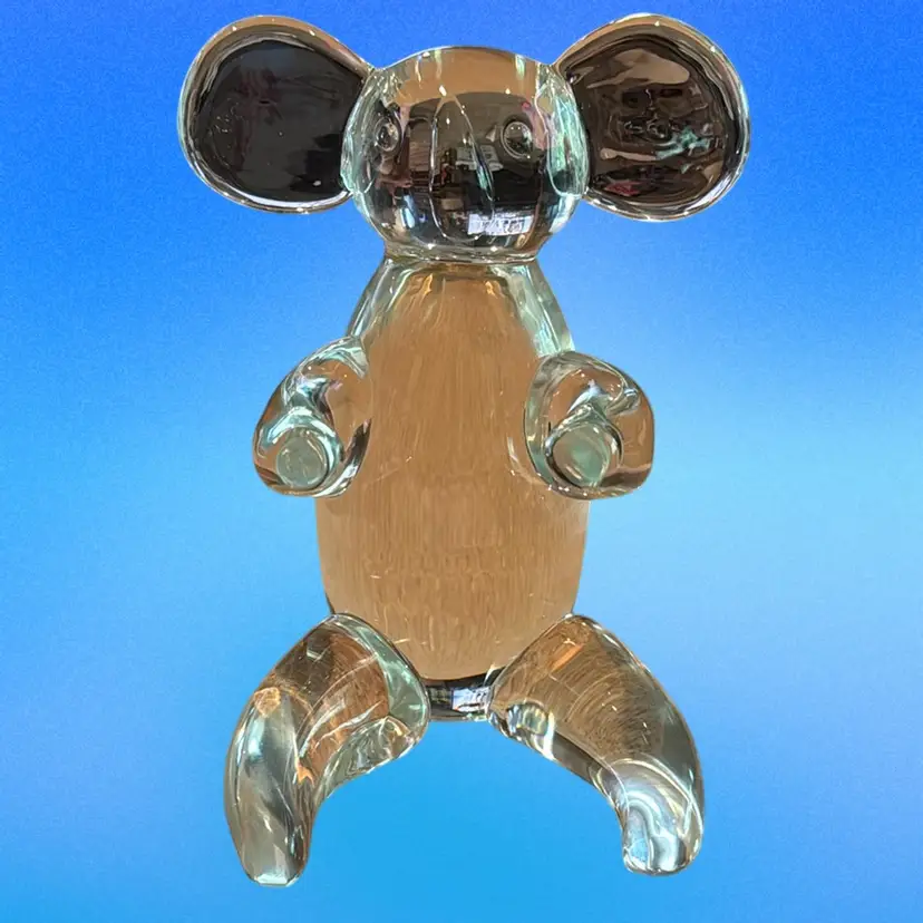 **Glows**Murano Glass Koala Bear Paperweight Signed By Licio Zanetti * Slight Scuffing As Shown