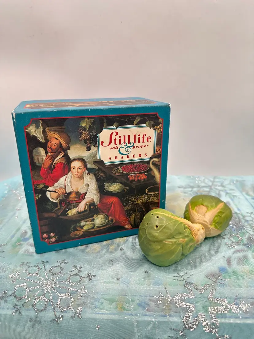 Museum Of Fine Art Brussel sprout salt and pepper shakers