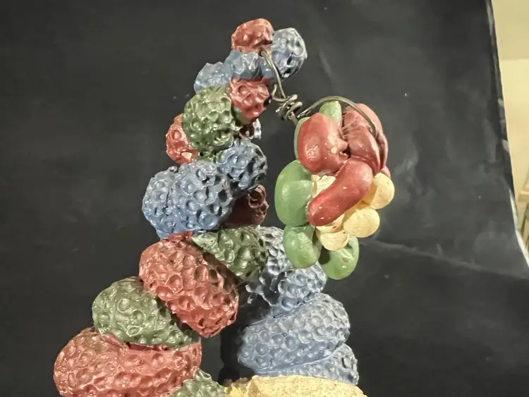 Santa & Snow girl Kissing Under Mistletoe- Trinket Dish