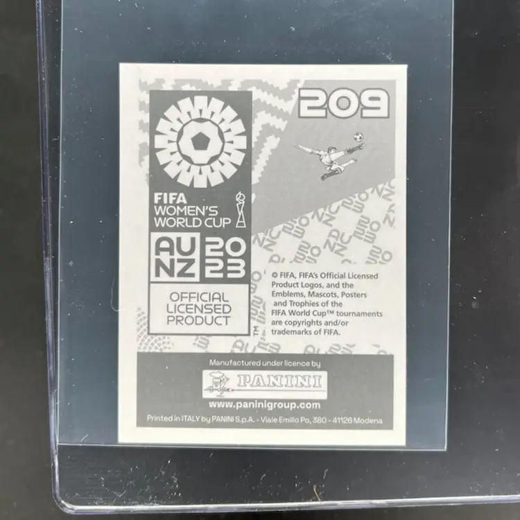 England Crest 2023 Panini Women’s World Cup Sticker England Soccer Card