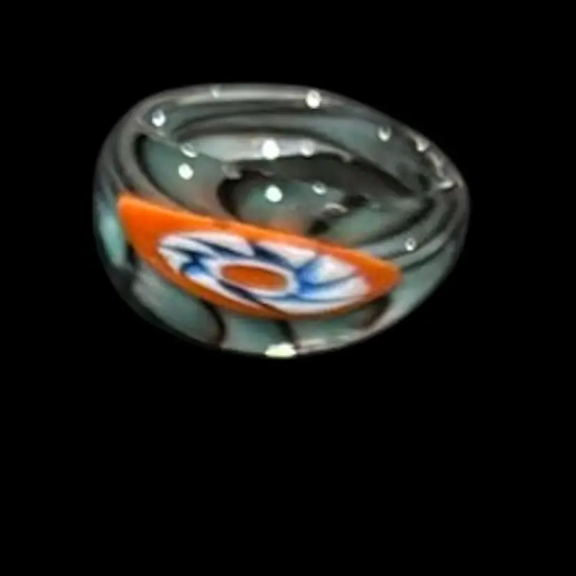 Glass Millefiore Ring -8
