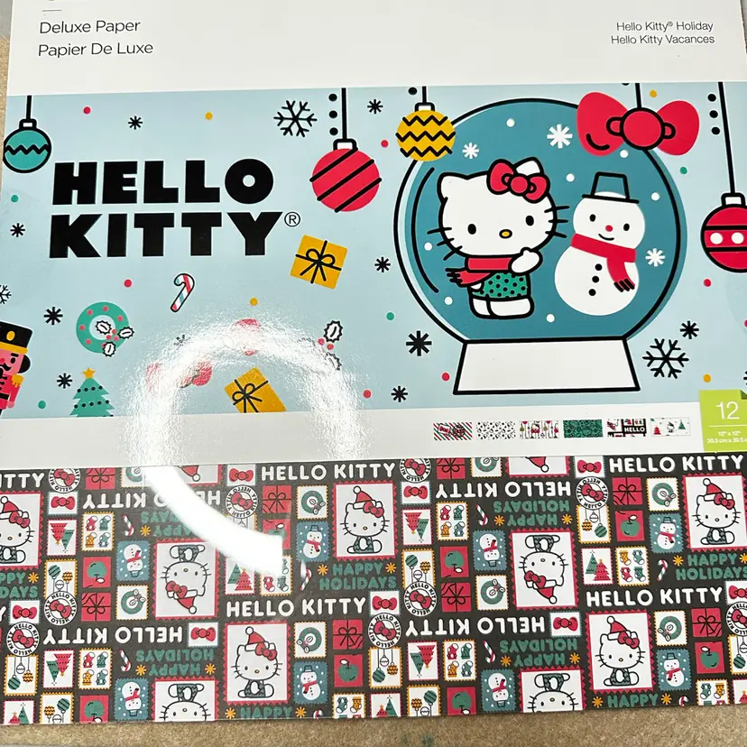 #01 - Cricut/Disney Scrapbook Paper Hello Kitty Holiday