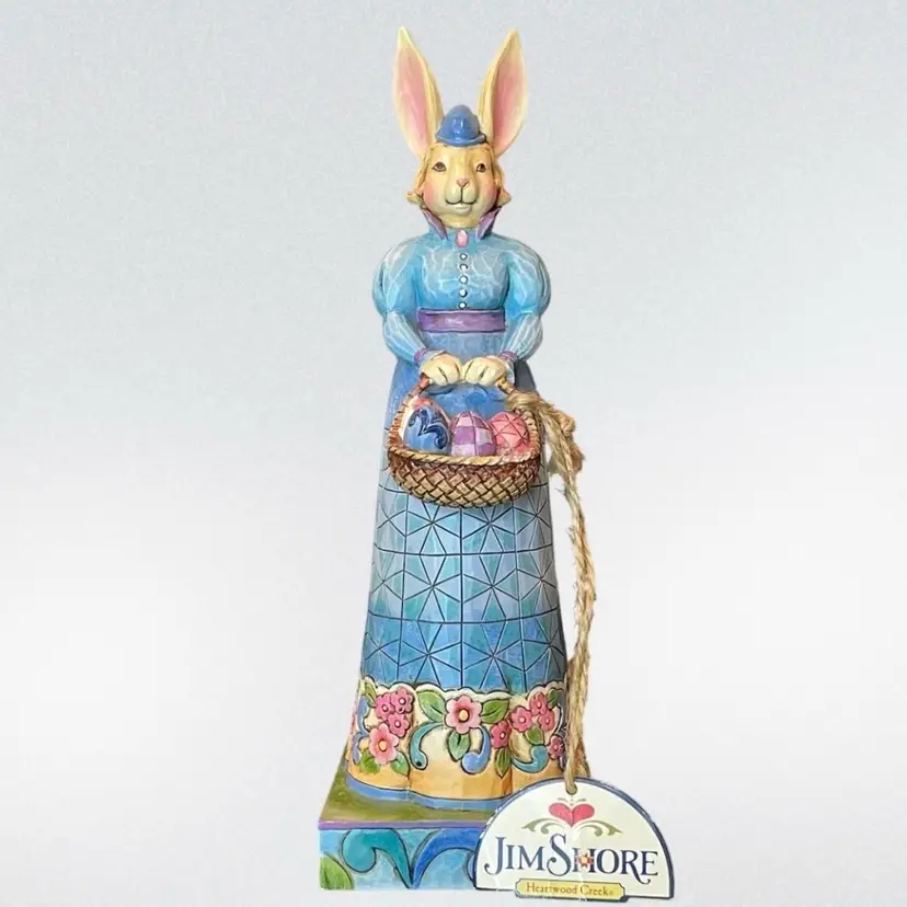 Jim Shore #4015498 Easter Promenade Mrs. Rabbit Bunny Figurine VTG Spring Decor