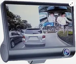 Video CarDVR Full HD 1296P Video DashCam Recorder Front Rear Inside Coverage NIB