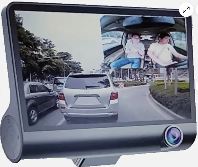 Video CarDVR Full HD 1296P Video DashCam Recorder Front Rear Inside Coverage NIB