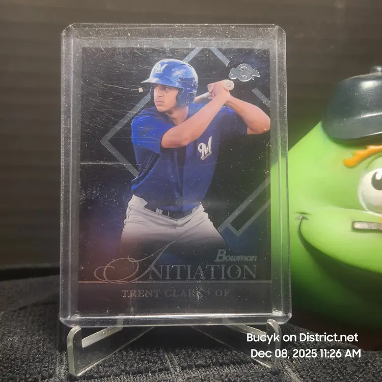 2015 Bowman Initiation - Trent Clark Milwaukee Brewers