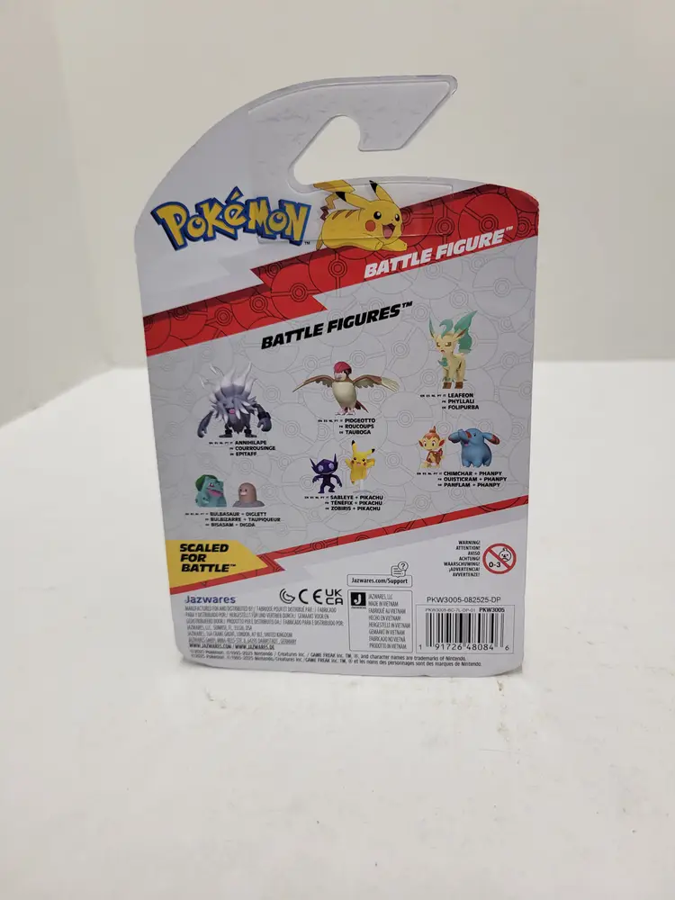 Pokemon Battle Figure Leafeon NEW Jazwares 2025