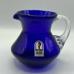 Pilgrim, Glass, Cobalt Blue Mini Pitcher