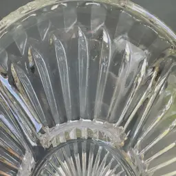 #1245 Vintage, Leonard, Silver Plated, Divided, Serving Tray with Clear Glass Insert