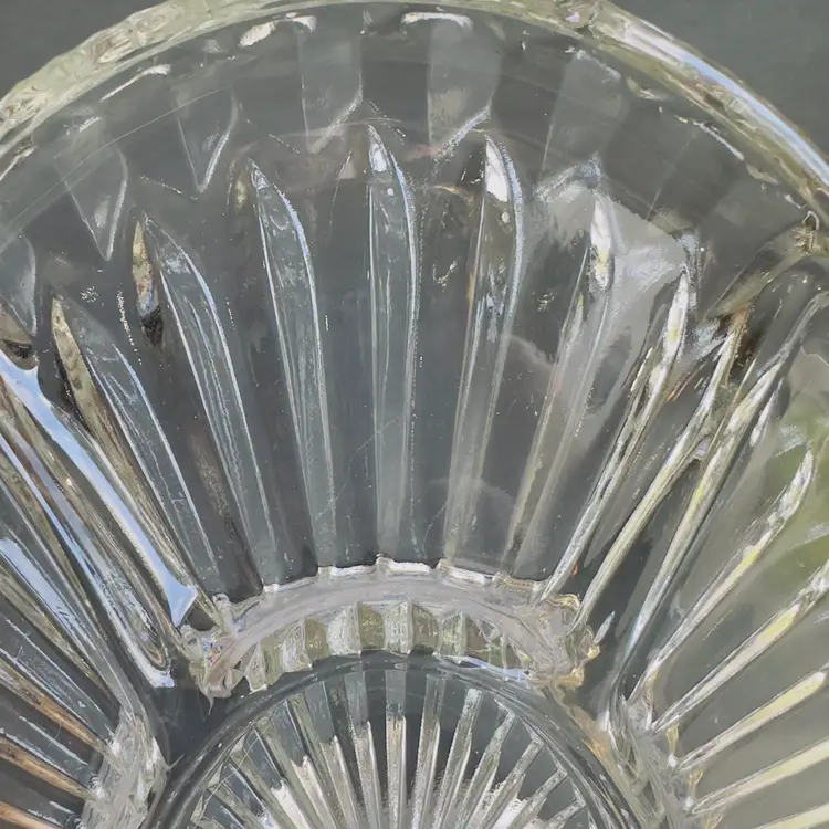 #1245 Vintage, Leonard, Silver Plated, Divided, Serving Tray with Clear Glass Insert