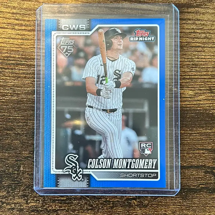 Colson Montgomery 2026 Topps Rip Night RC Blue SP Chicago White Sox